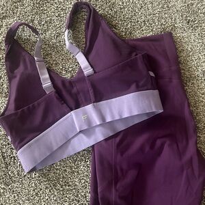 Fabletics Purple and Lavender 2 piece SET